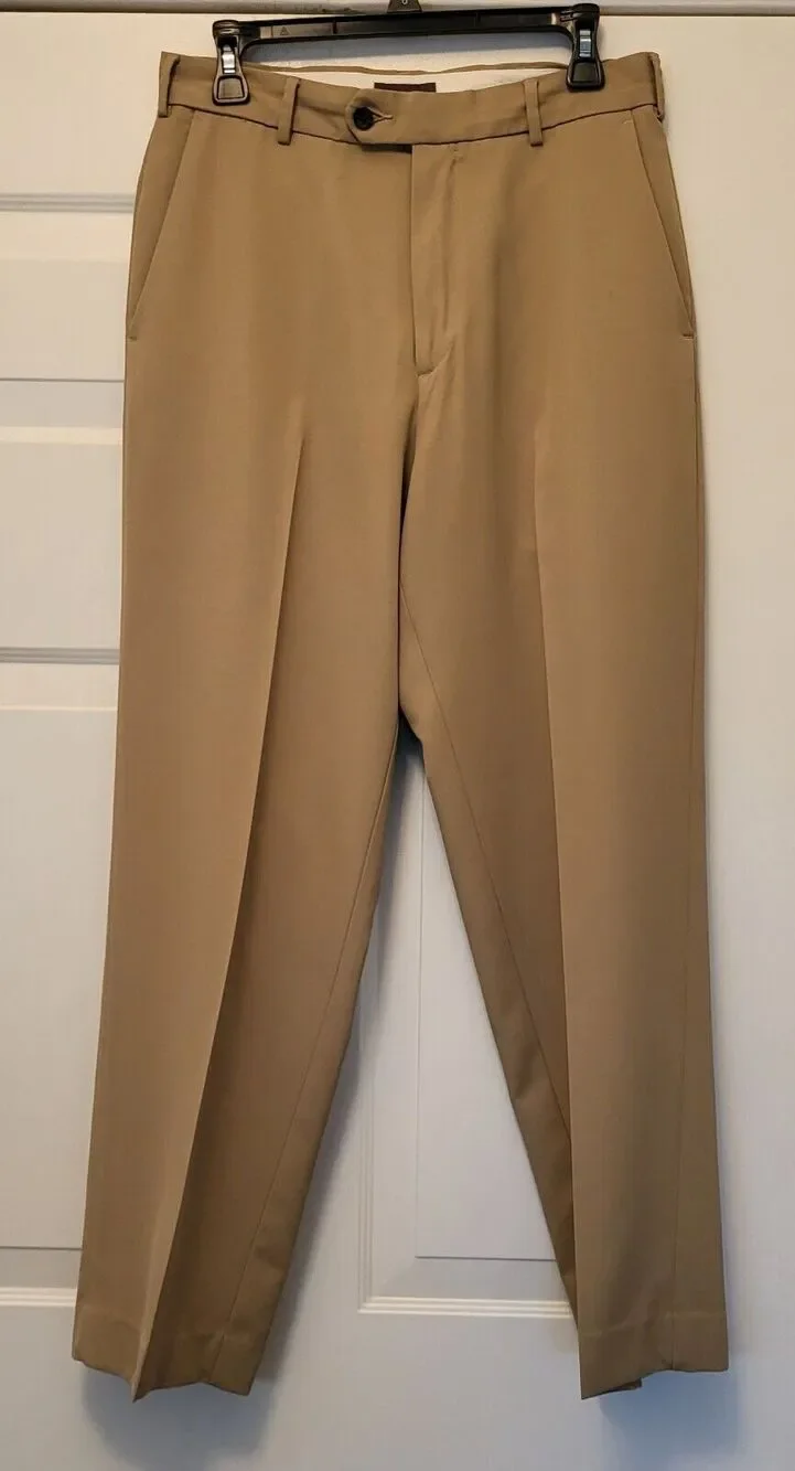 Men's Dockers D3 Classic Fit Flat Front Khaki Casual Pants Size 30 x 30